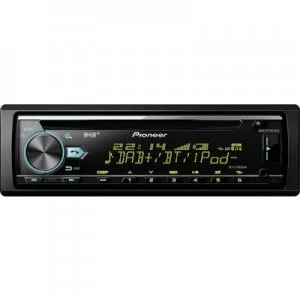 Image of Pioneer DEH-X7800DAB Car stereo DAB+ tuner, Bluetooth handsfree set, Steering wheel RC button connector