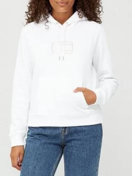 Image of Tommy Jeans Essential Logo Hoodie - White