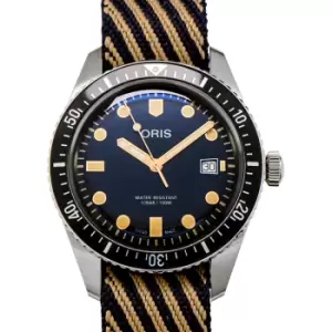 Image of Divers Sixty-Five Automatic Blue Dial Strap Mens Watch