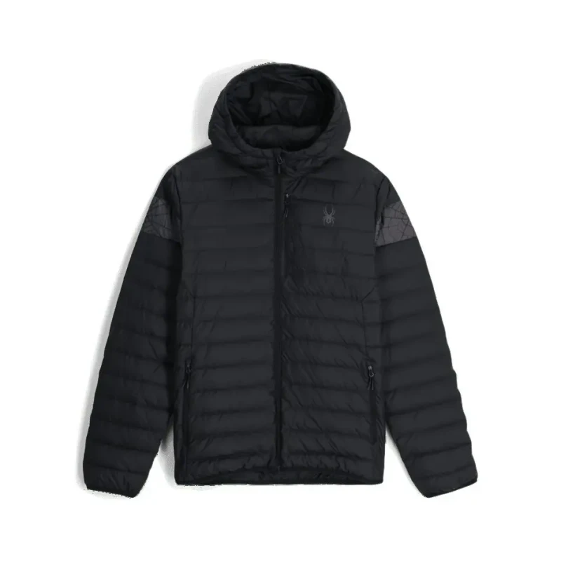 Image of Spyder's Zenith Hooded Puffer Noir Male M