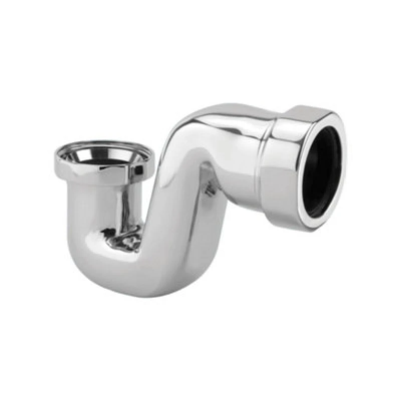 Image of McAlpine BATHTRAP50-CPB 50mm Water Seal Chrome Plated Brass Bath Trap with 1.5" Universal Outlet Silver