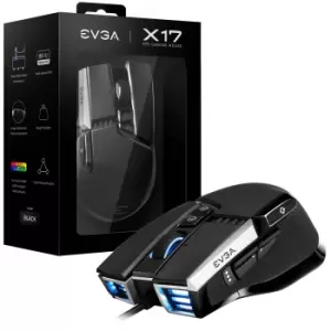 Image of EVGA X17 mouse Ambidextrous USB Type-A Optical 16000 DPI