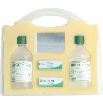 Image of Eye Wash Cabinet C/W 2X500ML + Eye Pads - Tuffsafe