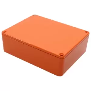 Image of Hammond 1590BB2OR Die Cast Stomp Box Orange 119 x 94 x 38