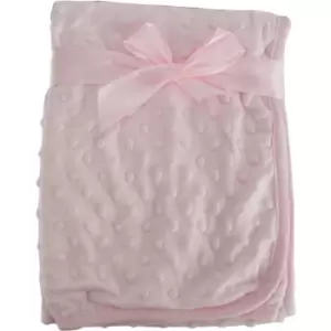 Image of Snuggle Baby Baby Boys/Girls Spotted Baby Wrap (75cm x 100cm) (Pink) - Pink