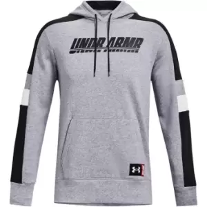 Image of Under Armour Baseline Fleece Pull Over Hoody Mens - Grey