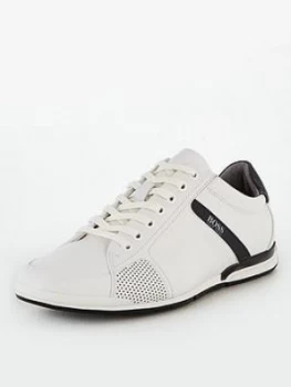 Image of Hugo Boss Athleisure Saturn Leather Trainers Size 7 Men