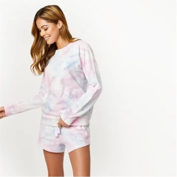 Image of Jack Wills Astbury Pheasant Logo Crew Neck Sweatshirt - Multi Tie Dye