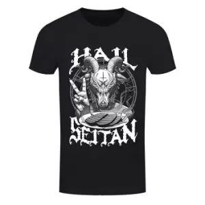 Image of Grindstore Mens Hail Seitan T-Shirt (Small (36-38in)) (Black)