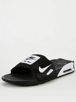 Image of Nike Air Max 90 Slides - Black/White