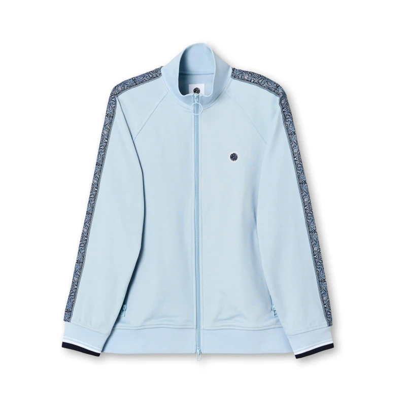 Image of Pretty Green Mens Eclipse Tracksuit Top Light Blue male Small