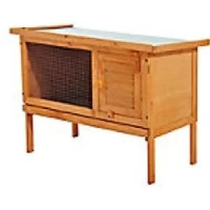 Image of PawHut Rabbit Hutch Natural 450 mm x 900 mm x 650 mm