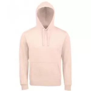 Image of SOLS Unisex Adults Spencer Hooded Sweatshirt (L) (Creamy Pink)