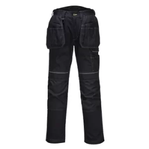 Image of PW3 Mens Urban Holster Work Trousers Black 40" 31"