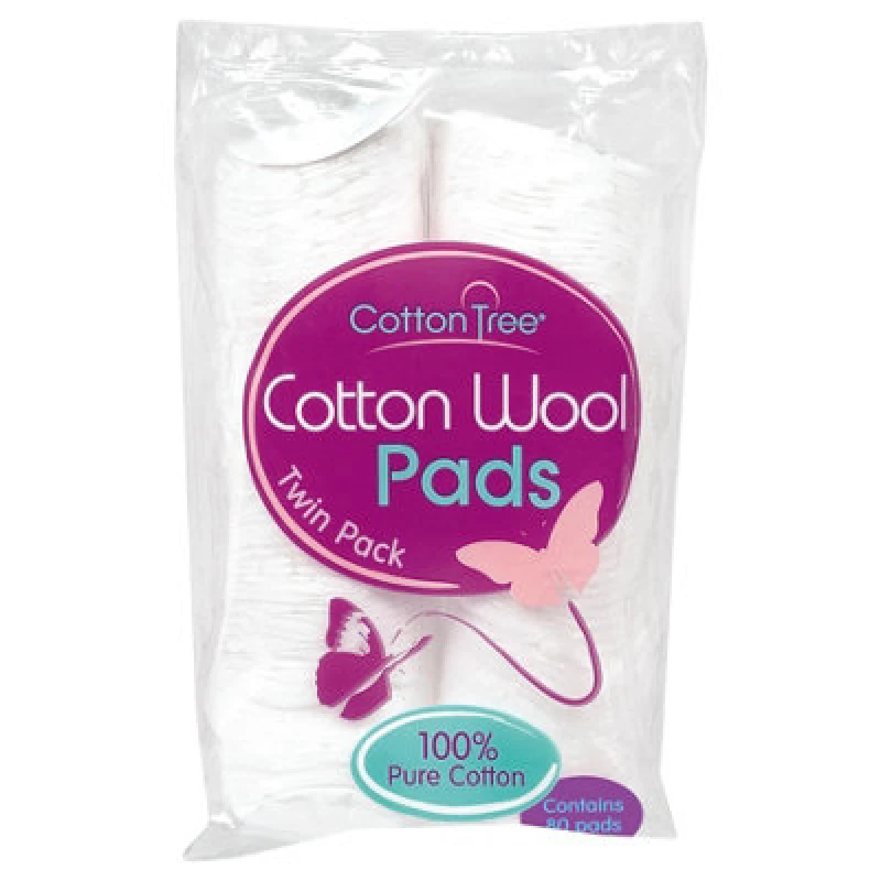 Image of CottonTree Cotton Tree Round Cotton Pads - Pack of 80 White