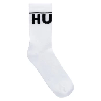 Image of Hugo 2 Pack Iconic Crew Socks - White