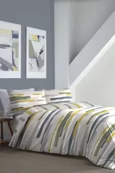 Image of 'Clifton' Colourful Abstract Print Duvet Cover Set
