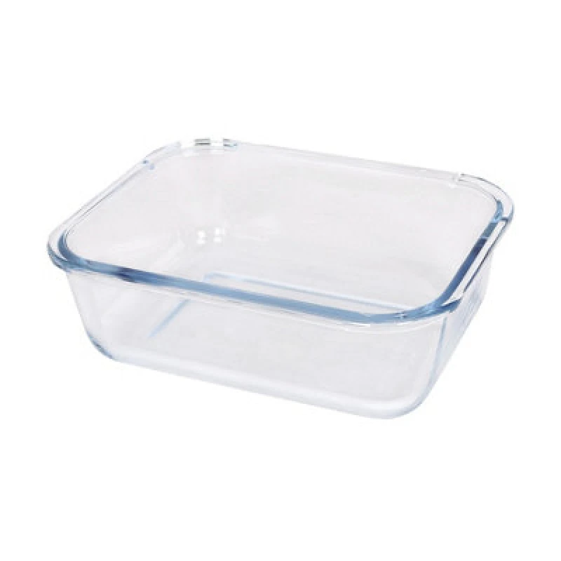 Image of Argon Tableware Rectangular Glass Cake Dish - 20Cm X 15Cm