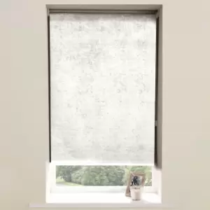 Image of Crushed Velvet Roller Blind Pearl White