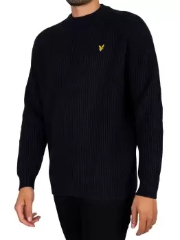 Image of Shaker Stitch Mock Neck Jumper