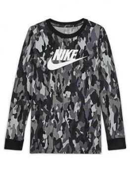 Image of Nike Older Boys T-Shirt - Black