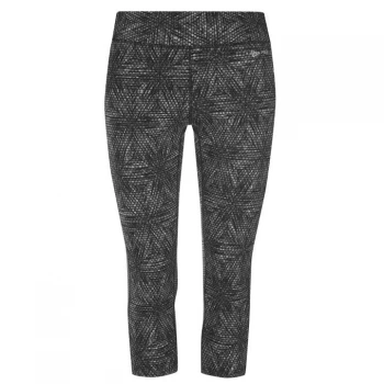 Image of USA Pro Capri Cropped Leggings - Mono Feather