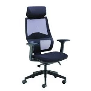Image of Arista Cadence High Back Executive Mesh Chair Black KF71481