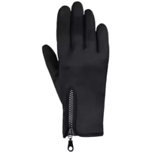 Image of Hy Stalactite Zipped Riding Gloves (S) (Black) - Black