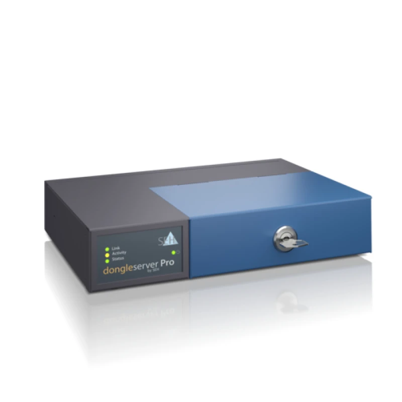 Image of SEH dongleserver Pro print Server Ethernet LAN Black. Blue