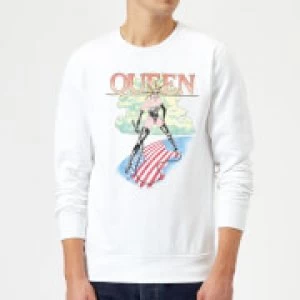 Image of Queen Vintage Tour Sweatshirt - White - M