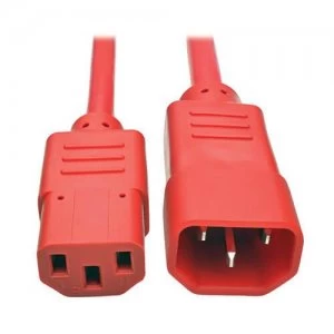 Image of Tripp Lite Heavy Duty Pdu Power Cord C13 To C14 15a 250v 14 Awg 3ft