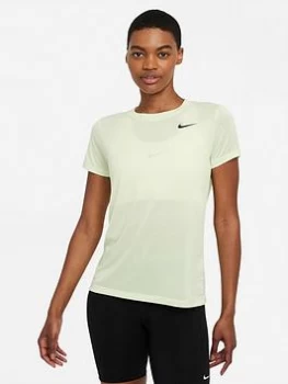Image of Nike Training Dry T-Shirt - Lime , Lime, Size S, Women