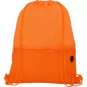 Image of Bullet Oriole Mesh Drawstring Bag (One Size) (Orange)