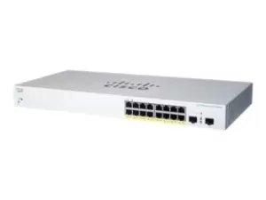 Image of CBS220 Smart 16-port GE PoE 2x1G SFP - Amount of ports: