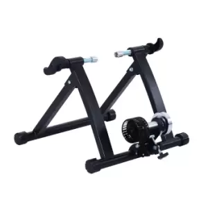 Image of HOMCOM Foldable Indoor Bicycle Bike Turbo Trainer-Black