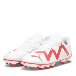 Image of Puma Future Play.4 Junior Firm Ground Football Boots - White