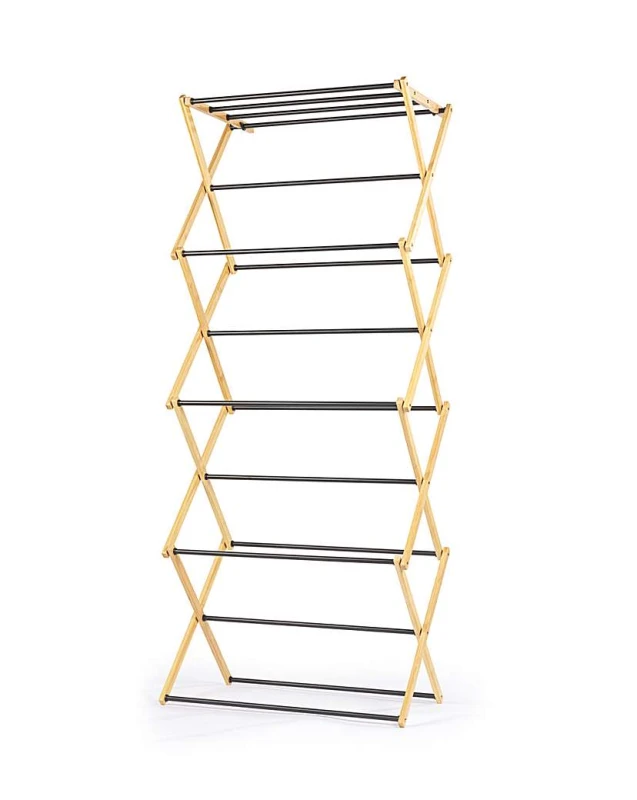 Image of Beldray Beldray Bamboo 4 Tier Clothes Airer Natural - Beldray Natural HR83701