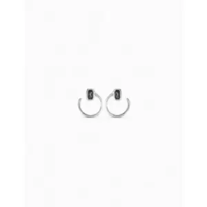 Image of Cobra Grey Faceted Crystal Earrings