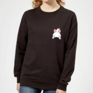 Image of Disney Marie Backside Womens Sweatshirt - Black - M