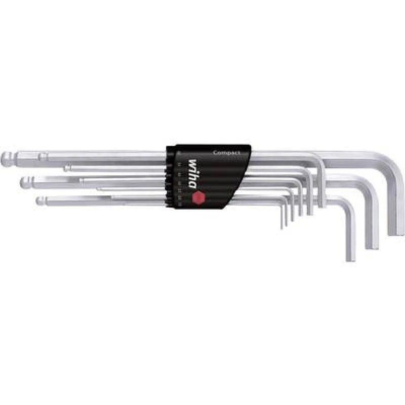 Image of Wiha Wiha 369H9 9tlg Allen Allen key set 1.5 mm, 2 mm, 2.5 mm, 3 mm, 4 mm, 5 mm, 6 mm, 8 mm, 10 mm 9 Piece 01418