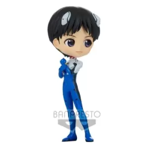 Image of Evangelion: New Theatrical Edition Q Posket Mini Figure Shinji Ikari Plugsuit Style Ver. A 14 cm