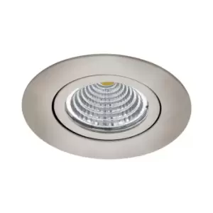 Image of Wall / Ceiling Flush Round Downlight Satin Nickel Spotlight 6W Built in LED
