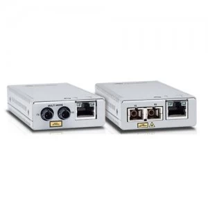 Image of Allied Telesis AT-MMC2000/SC-60 network media converter 1000 Mbps 850 nm Multi-mode Silver