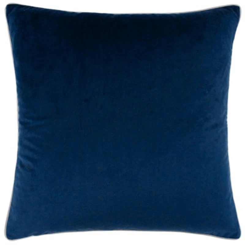 Image of Furn. Meridian Velvet Feather Filled Cushion, Blue, 45 X 45Cm