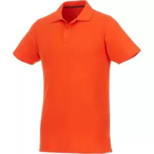 Image of Elevate Mens Helios Short Sleeve Polo Shirt (M) (Orange)