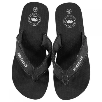 Image of SoulCal Kapas Mens Flip Flops - Charcoal