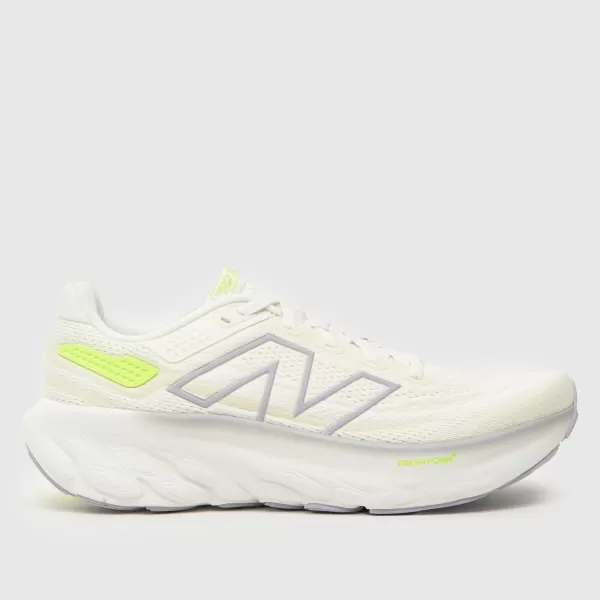 Image of New Balance fresh foam x 1080 v13 trainers in white & purple