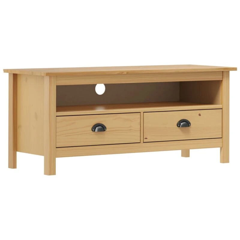 Image of VIDAXL Vidaxl - tv Cabinet Hill Honey Brown 110x40x47cm Solid Pine Wood 8719883909899