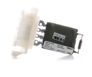 Image of MAHLE Original Resistor, interior blower VW,AUDI,SKODA ABR 98 000P 1K092963A,1K0959263,1K0959263A 1K092963A,1K0959263,1K0959263A,1K092963A,1K0959263