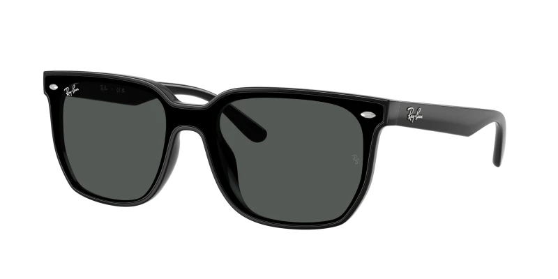 Image of Ray - Ban Unisex Ray - Ban RB4466D 601/87 Sunglasses Nylon Black Grey Squared Normal Black Sunglasses Unisex Nylon